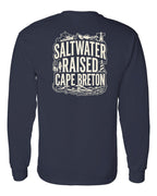 CB Saltwater Raised Folk Left Chest and Back Long Sleeve Tee - Unisex