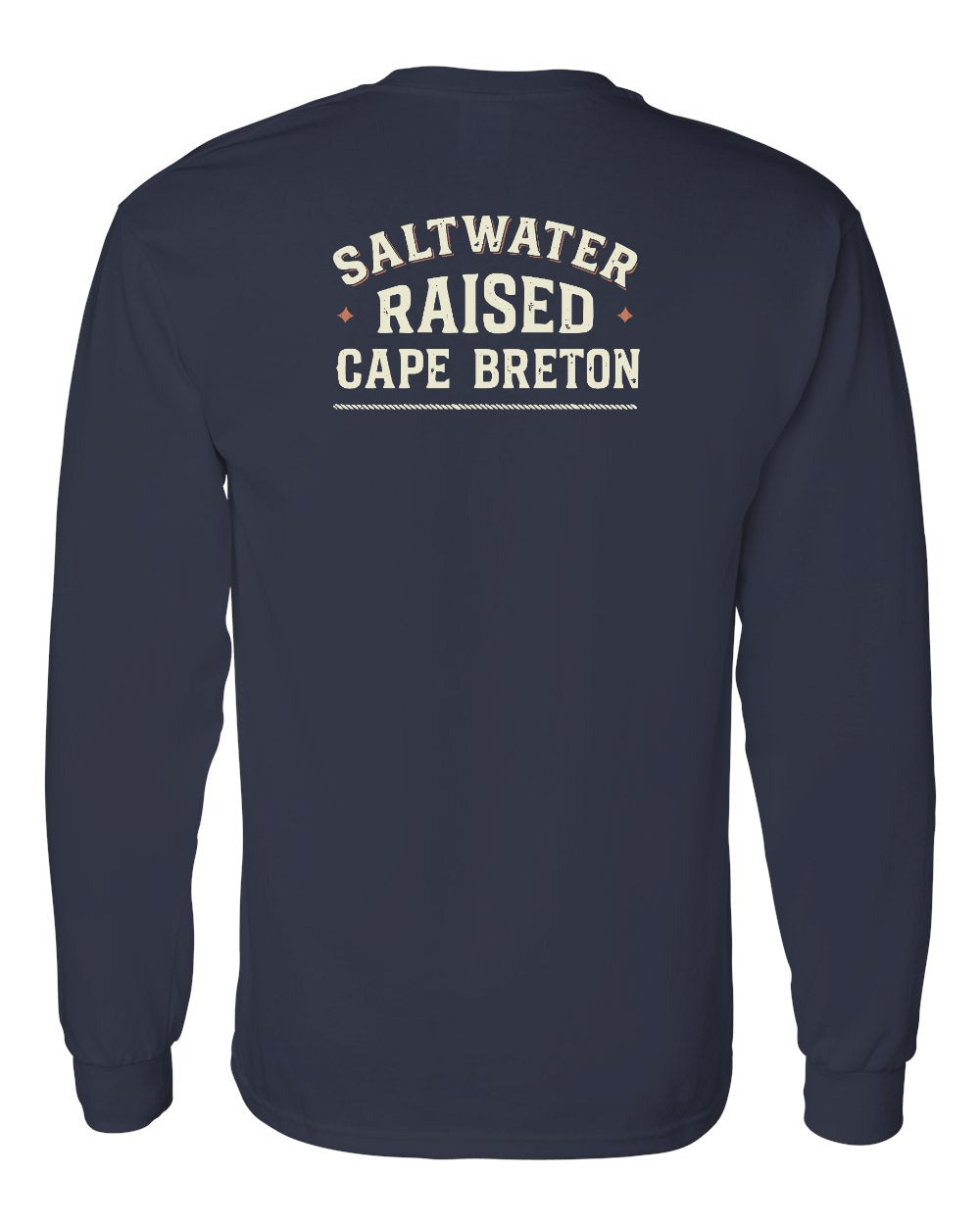 CB Saltwater Raised Sign Left Chest and Back Long Sleeve Tee - Unisex