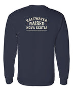 Saltwater Raised NS Sign Left Chest and Back Long Sleeve Tee - Unisex