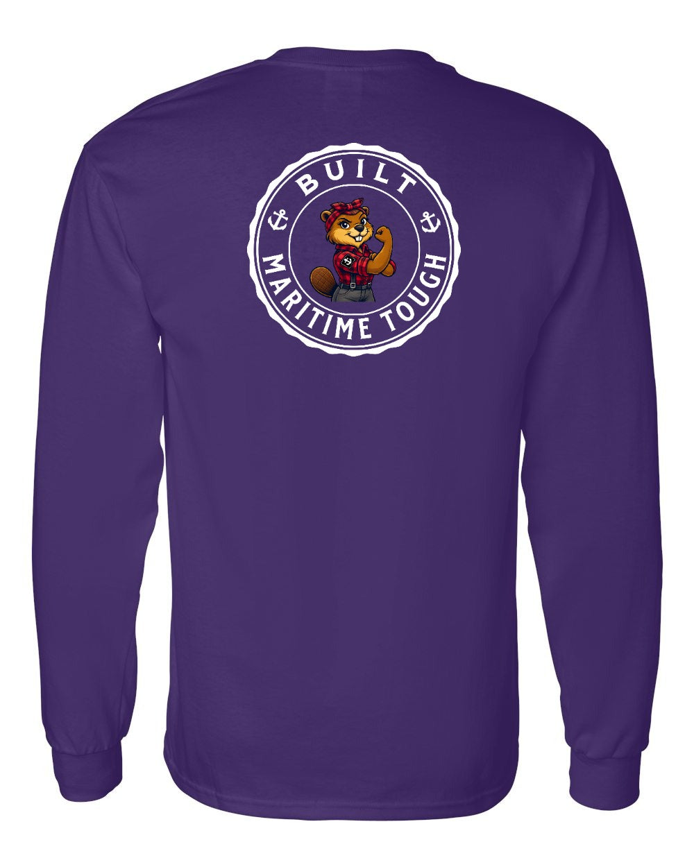 Built Maritime Tough Rosie Left Chest & Back Long Sleeve Tee - Unisex