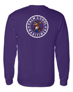 Calm Cool Maritimer Moose Left Chest & Back Long Sleeve Tee - Unisex