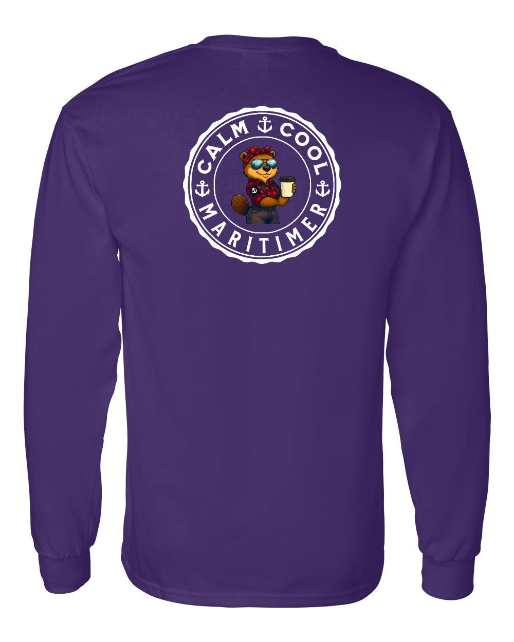 Calm Cool Maritimer Rosie Left Chest & Back Long Sleeve Tee - Unisex
