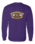 Newfoundland Thing Badge Left Chest and Back Long Sleeve in Purple - back