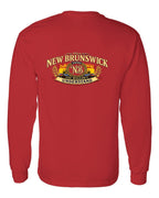 Nb Understand Left Chest and Back Long Sleeve in Red - back
