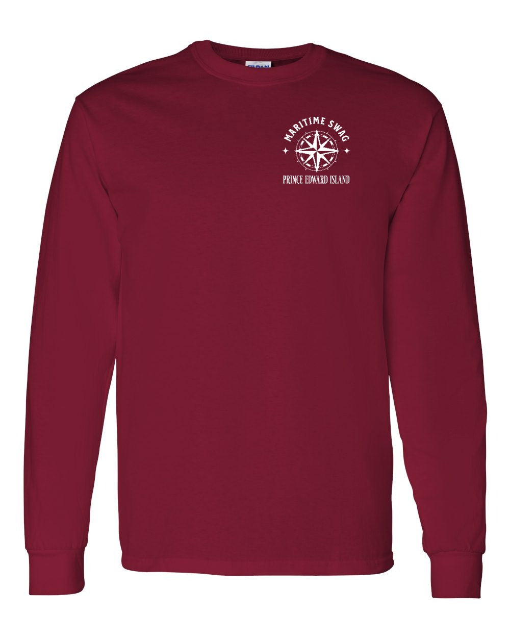 Maritime Swag PEI Compass Left Chest Long Sleeve Tee - Unisex