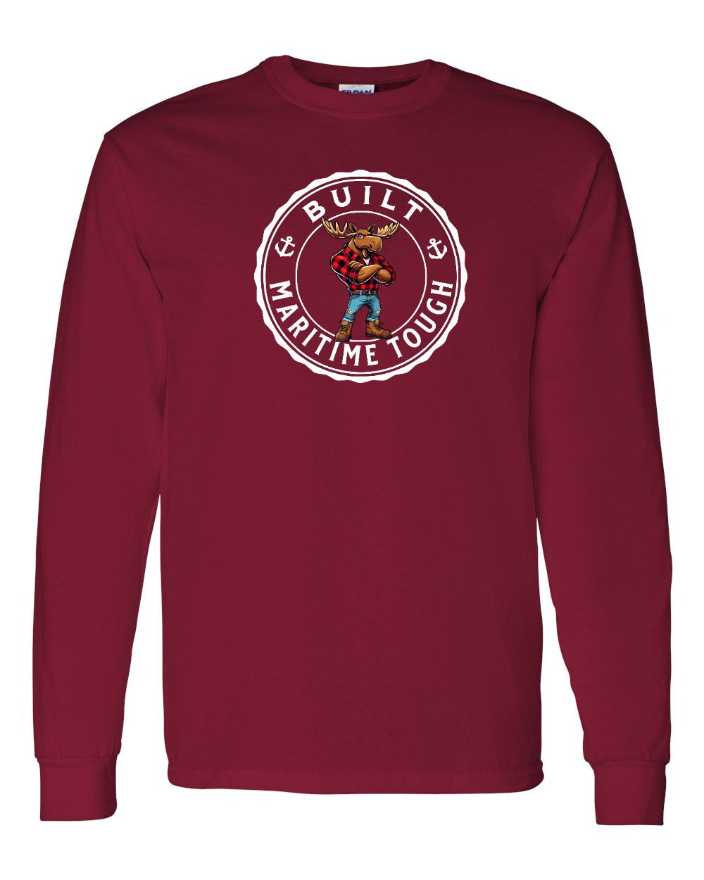 Built Maritime Tough Moose Long Sleeve Tee - Unisex