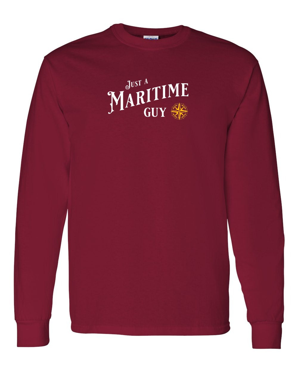 Just a Maritime Guy Yellow Compass Long Sleeve Tee - Unisex