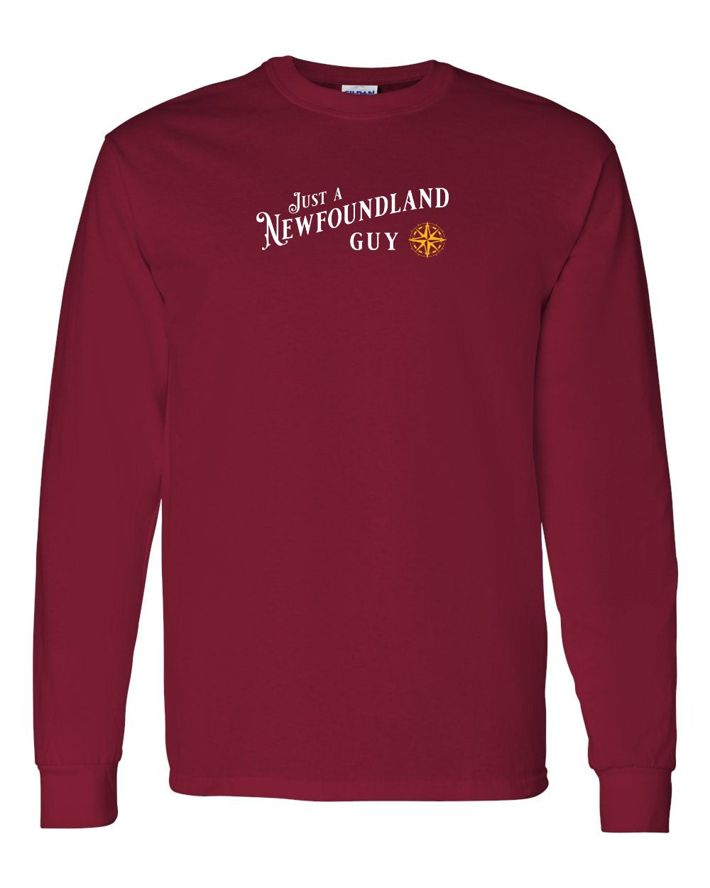 Just a NFLD Guy Yellow Compass Long Sleeve Tee - Unisex
