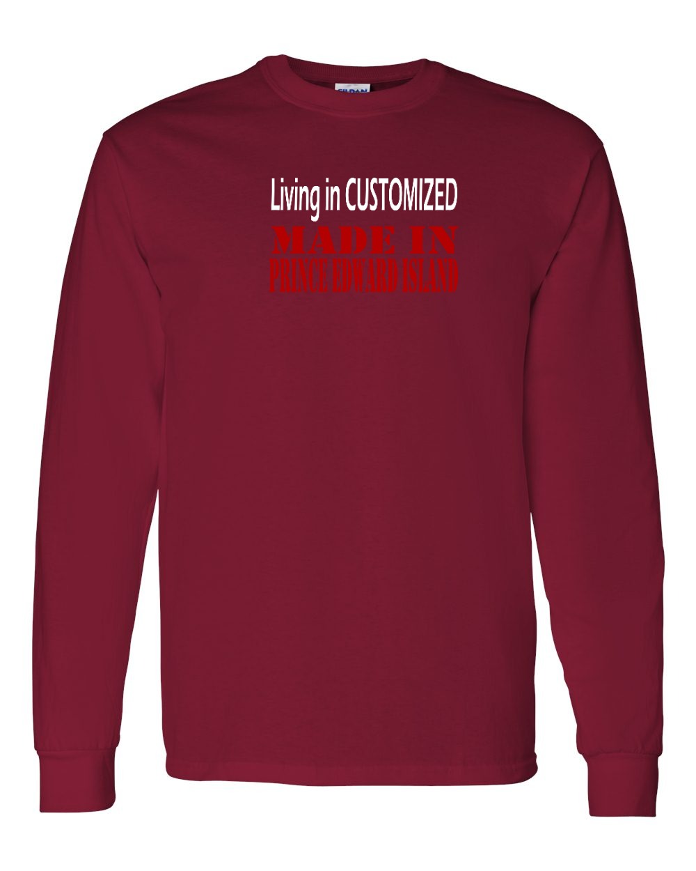 Living in Customized Made in PEI Long Sleeve Tee - Unisex