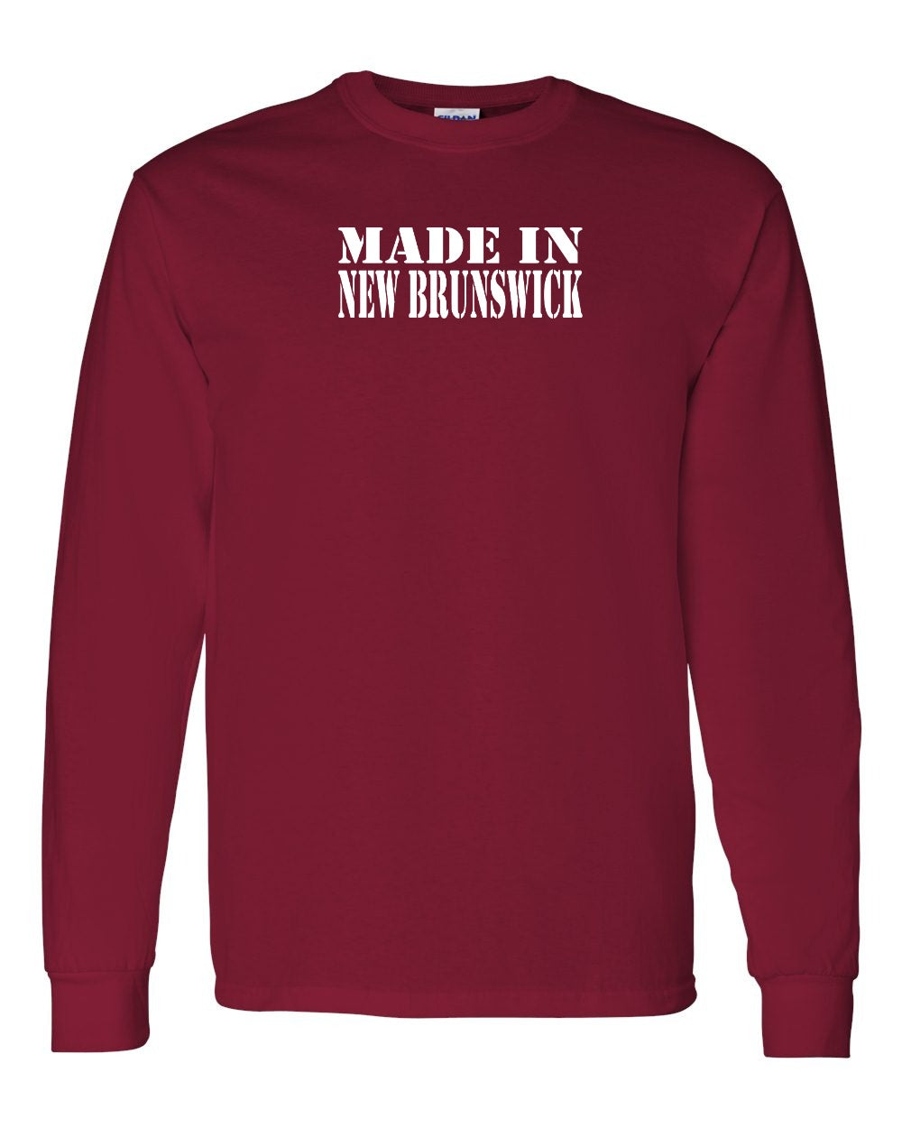 Made In NB White Lettering Long Sleeve Tee - Unisex