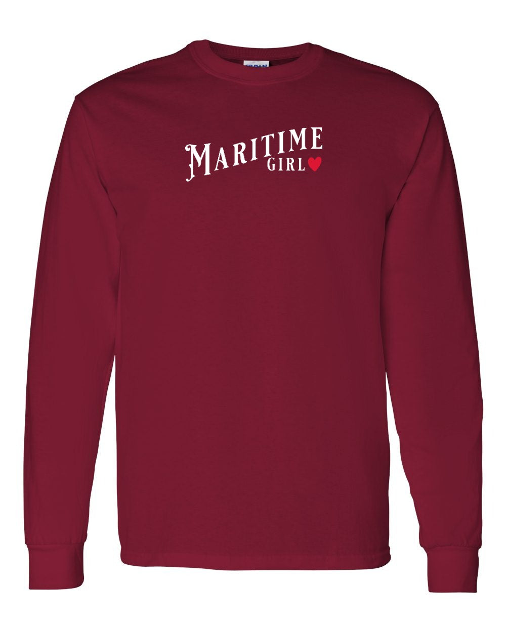 Maritime Girl red heart Long Sleeve - Unisex