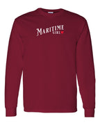 Maritime Girl red heart Long Sleeve - Unisex