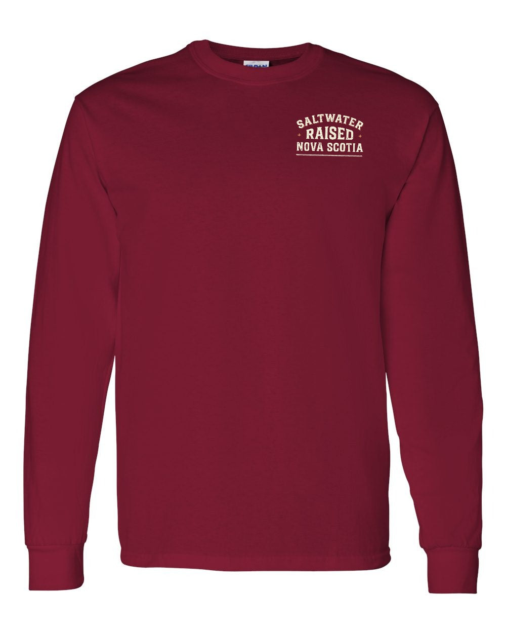 Saltwater Raised NS Sign Left Chest Long Sleeve Tee - Unisex