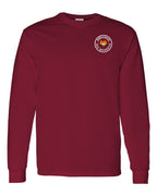Born and Raised NB Heart Flag Left Chest Long Sleeve Tee - Unisex