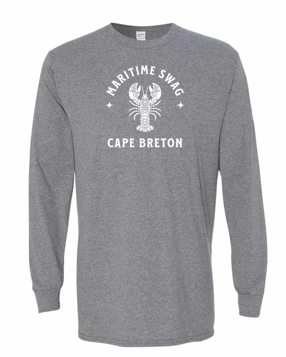 Maritime Swag CB Mandala white Lobster Long Sleeve Tee - Unisex