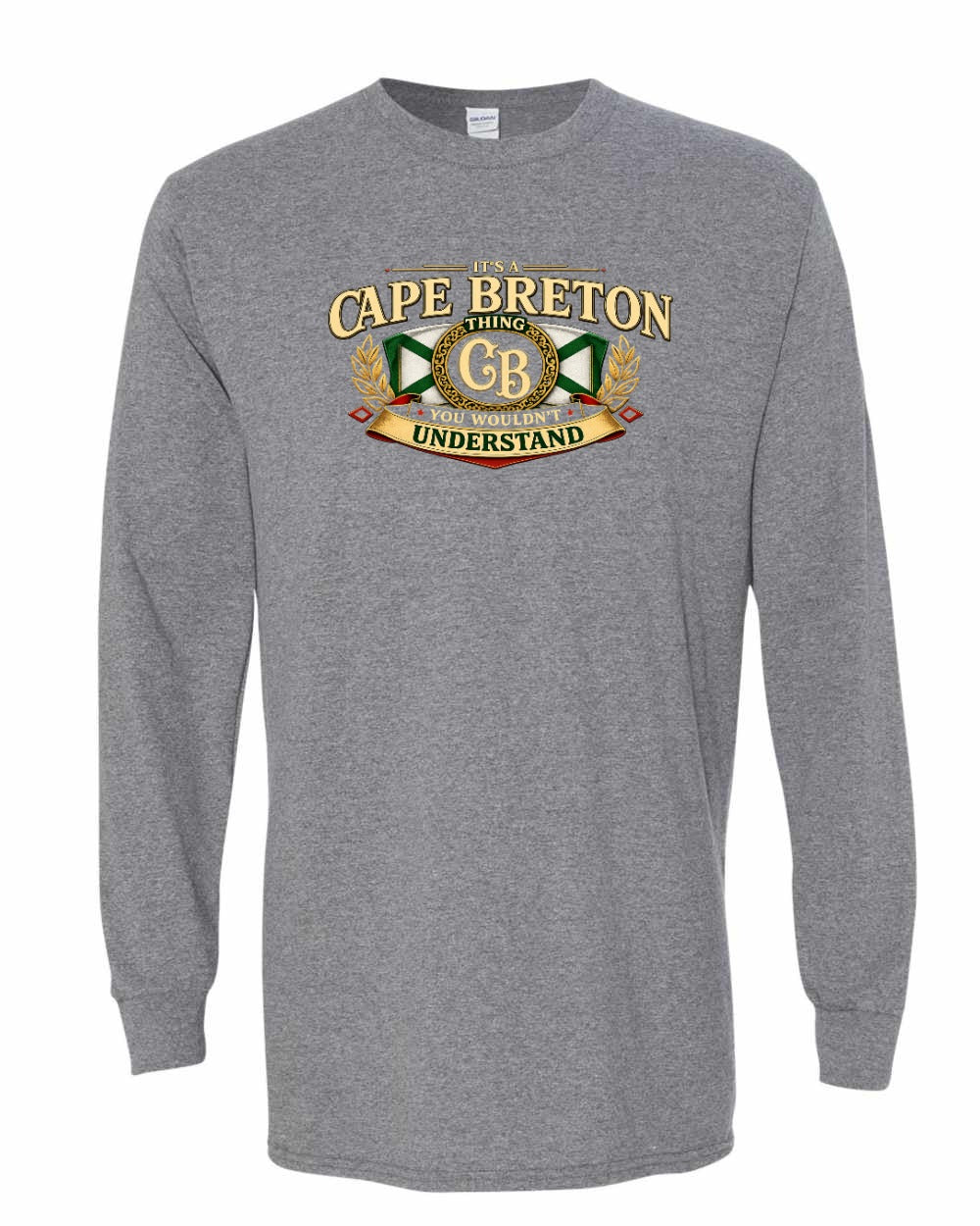 Cb Understand Flag Long Sleeve in Graphite Heather