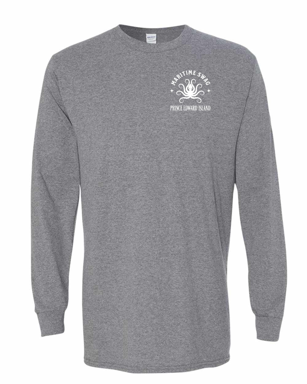 Maritime Swag PEI Octopus Left Chest Long Sleeve Tee - Unisex