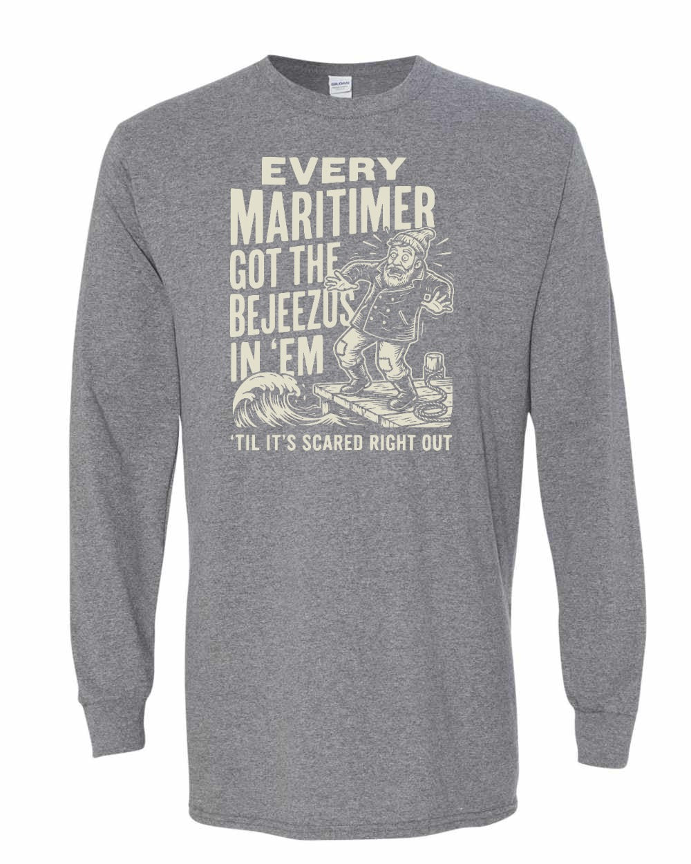 Bejezus Long Sleeve in Graphite Heather