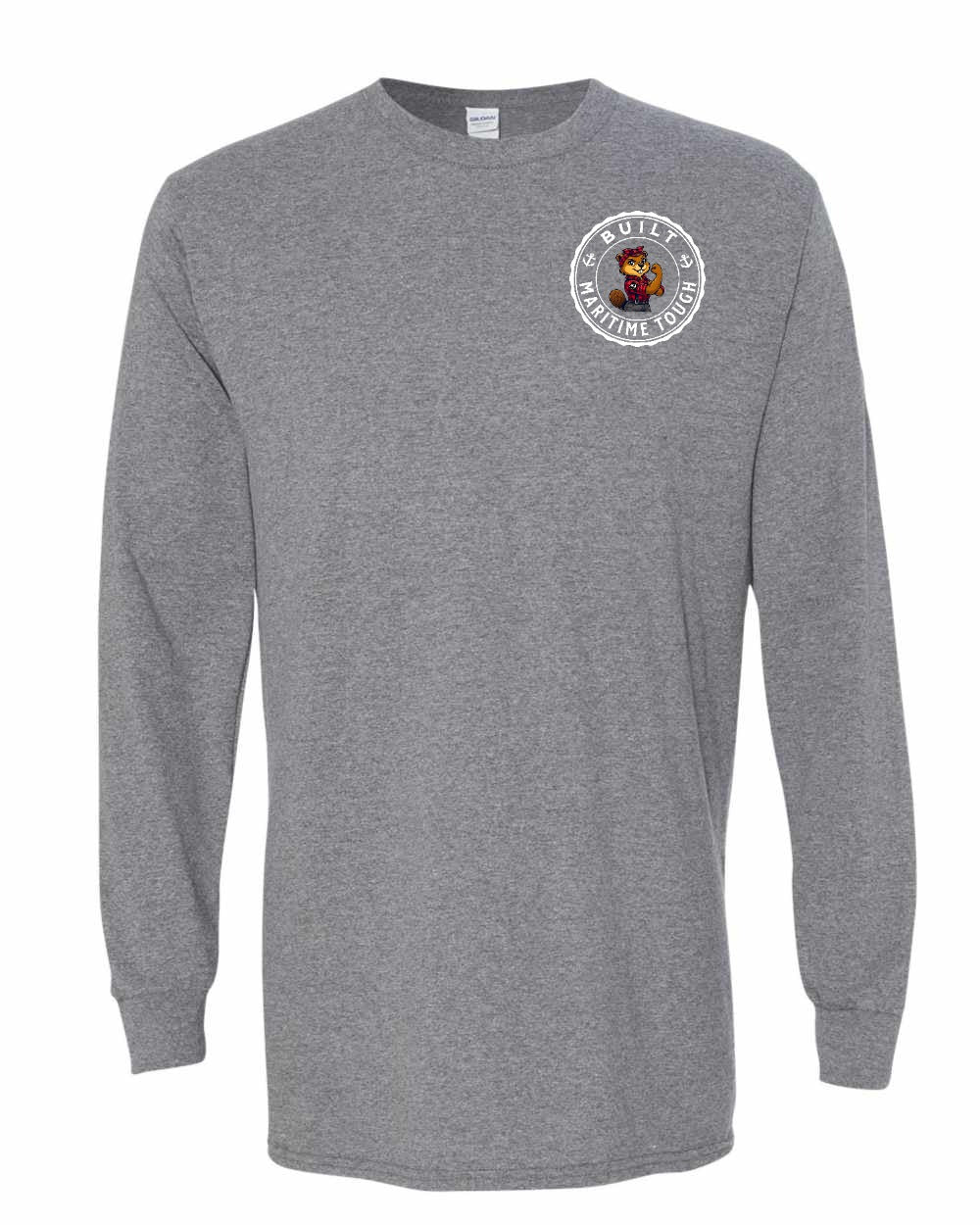 Built Maritime Tough Rosie Left Chest & Back Long Sleeve Tee - Unisex