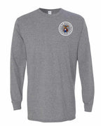 Calm Cool Maritimer Moose Left Chest & Back Long Sleeve Tee - Unisex