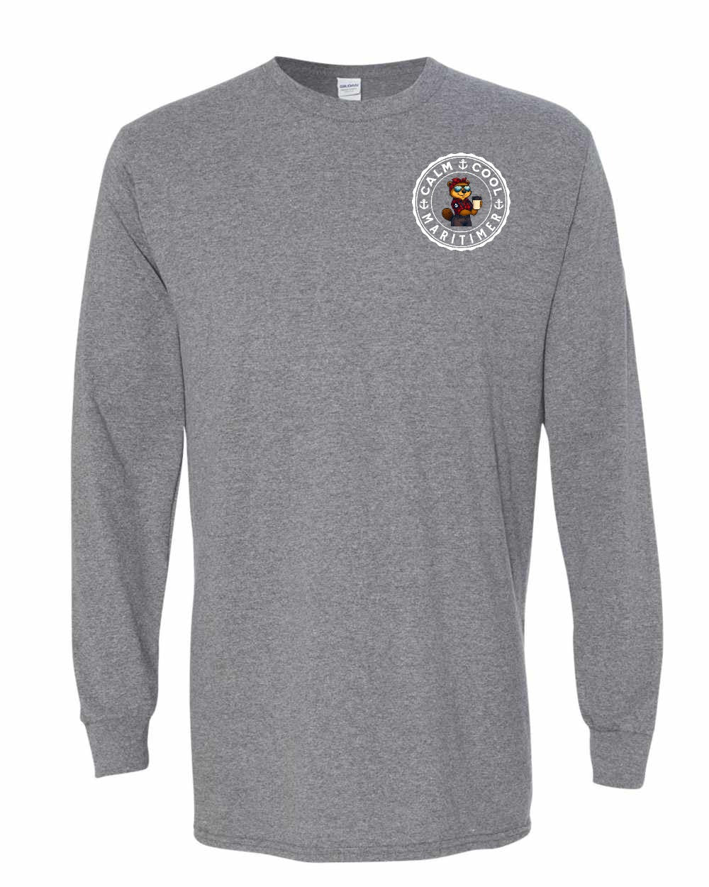 Calm Cool Maritimer Rosie Left Chest & Back Long Sleeve Tee - Unisex