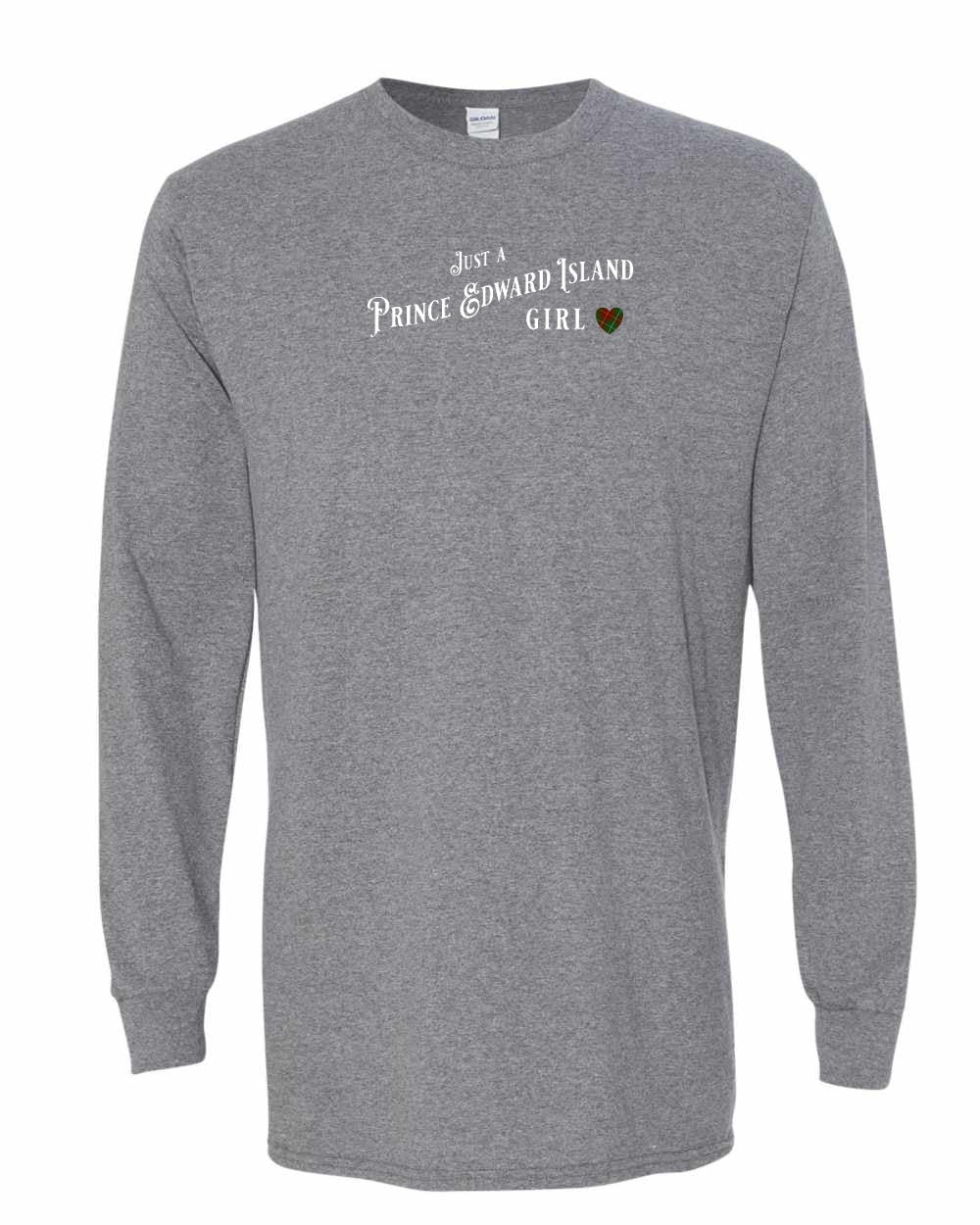 Just a PEI Girl tartan Long Sleeve Tee - Unisex