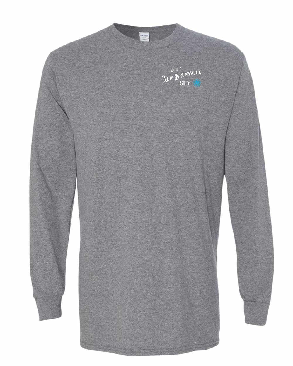 Just a NB Guy Blue Compass Left Chest Long Sleeve Tee - Unisex