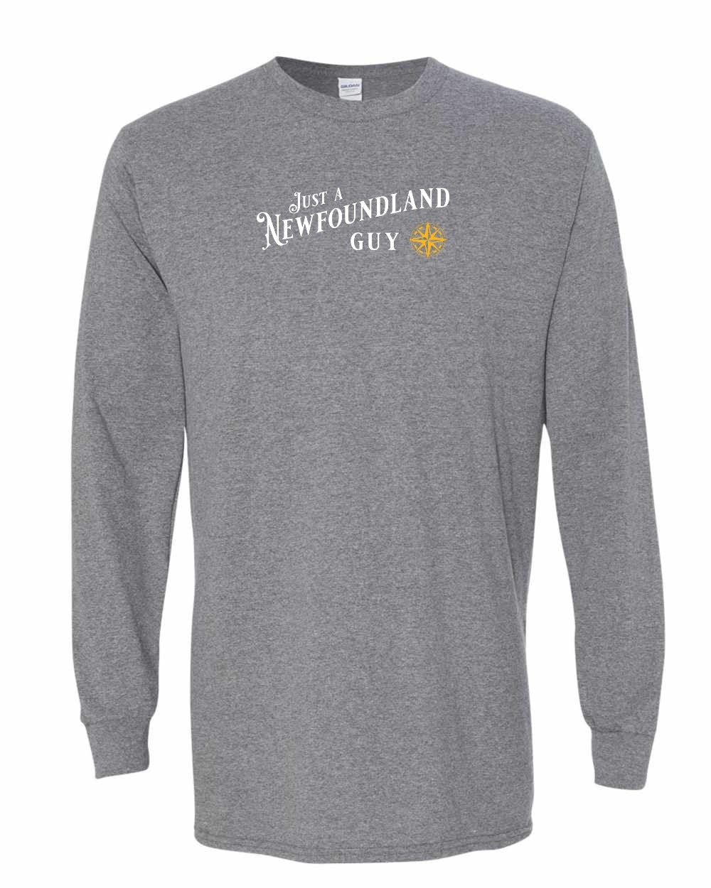 Just a NFLD Guy Yellow Compass Long Sleeve Tee - Unisex