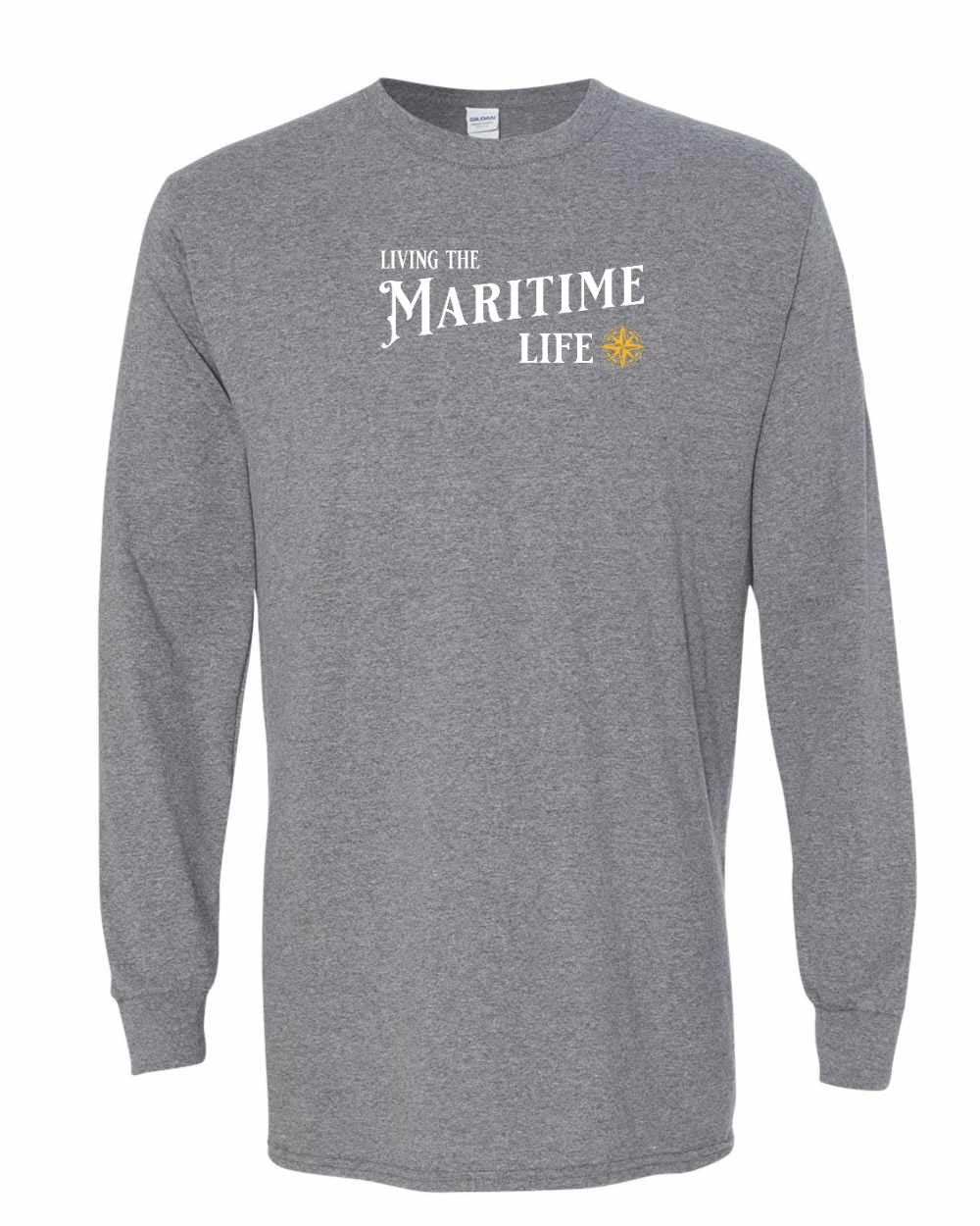 Living the Maritime life yellow compass Long Sleeve Tee - Unisex