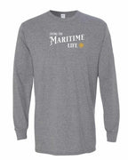 Living the Maritime life yellow compass Long Sleeve Tee - Unisex