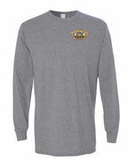 Newfoundland Thing Badge Left Chest and Back Long Sleeve in Graphite Heather