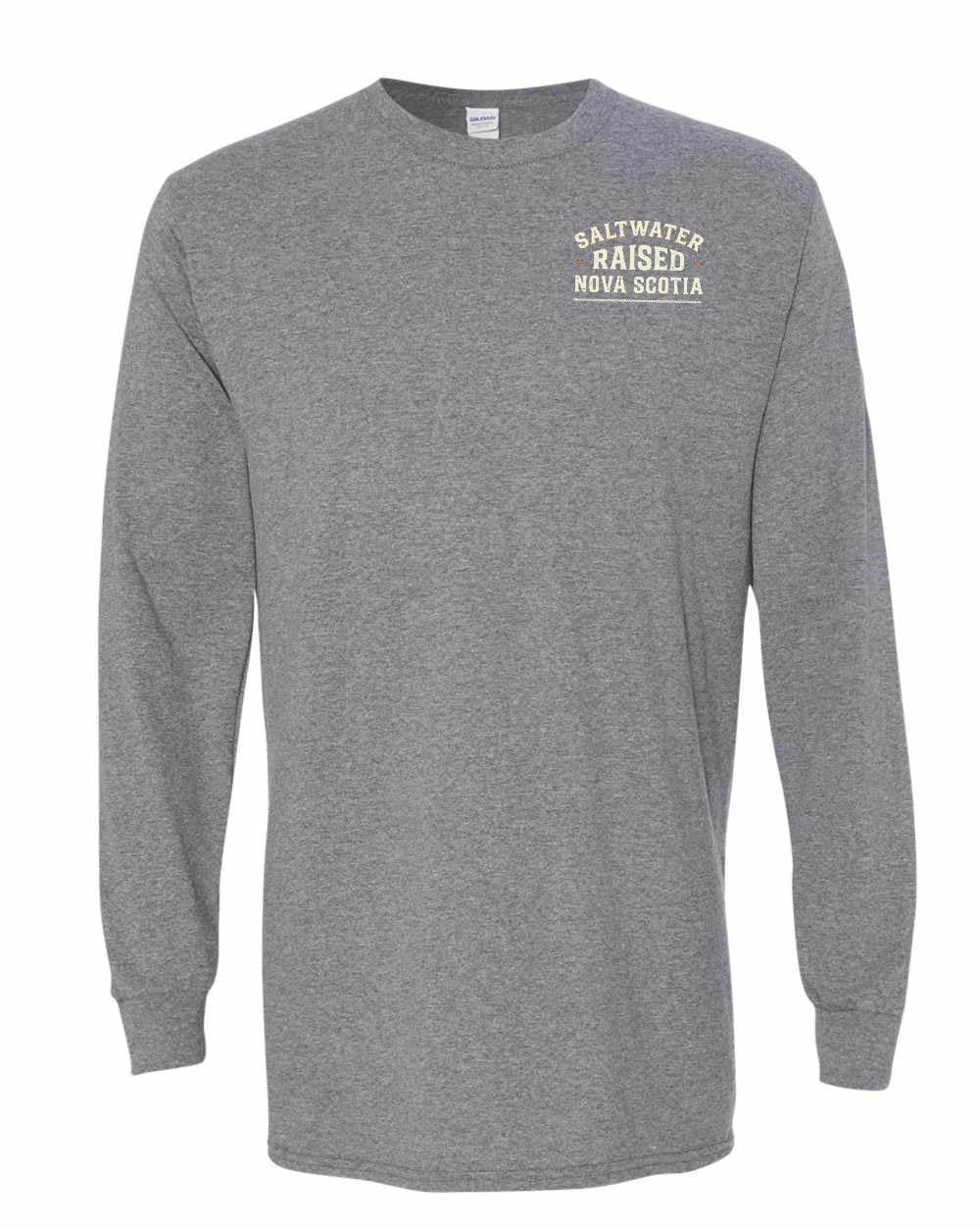 Saltwater Raised NS Sign Left Chest Long Sleeve Tee - Unisex