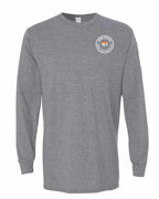 Born and Raised PEI Heart Flag Left Chest Long Sleeve Tee - Unisex