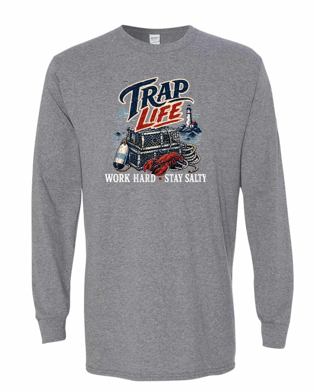 Trap Life Long Sleeve in Graphite Heather