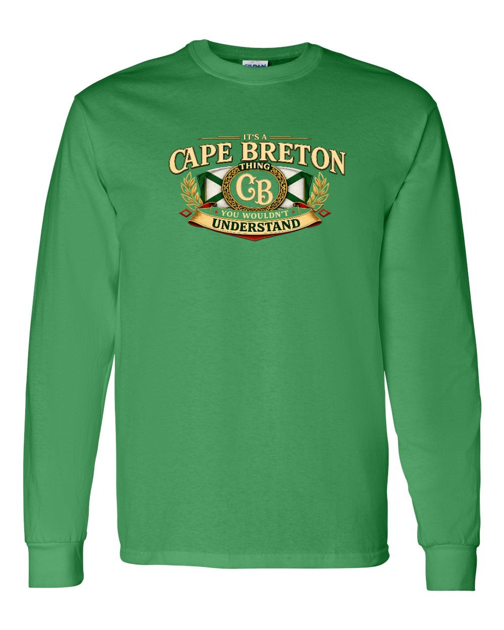 Cb Understand Flag Long Sleeve in Irish Green