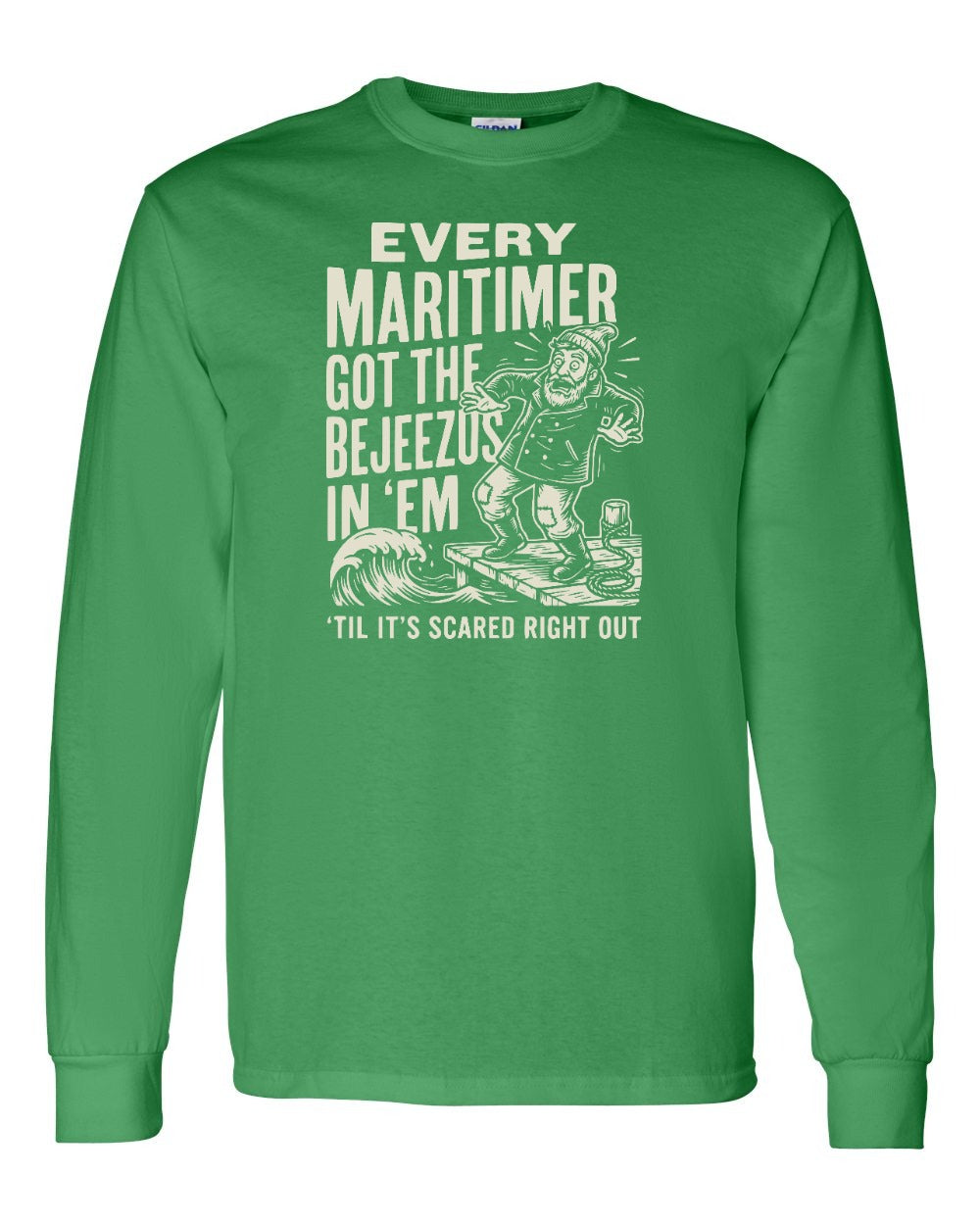 Bejezus Long Sleeve in Irish Green
