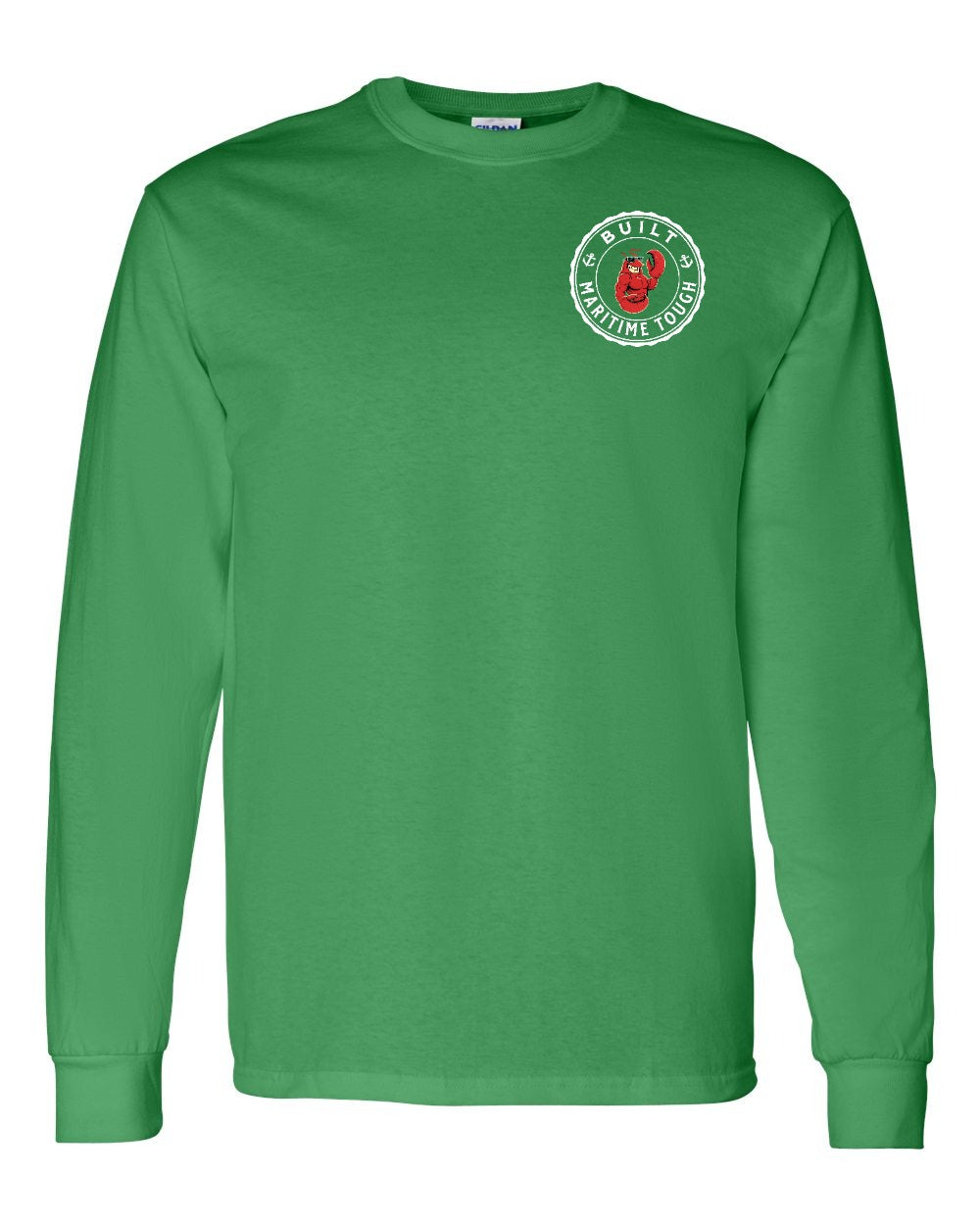 Built Maritime Tough Lobster Left Chest Long Sleeve Tee - Unisex