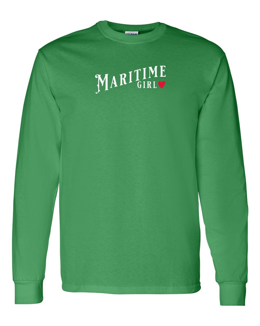 Maritime Girl red heart Long Sleeve - Unisex