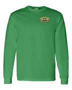 Newfoundland Thing Badge Left Chest and Back Long Sleeve in Irish Green