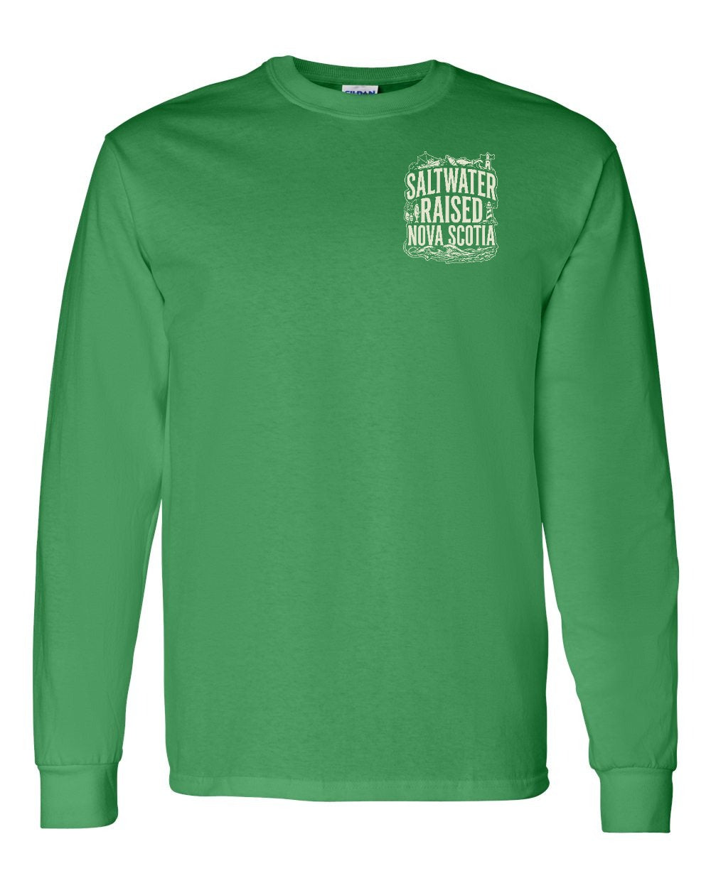 Saltwater Raised NS Folk Left Chest Long Sleeve - Unisex