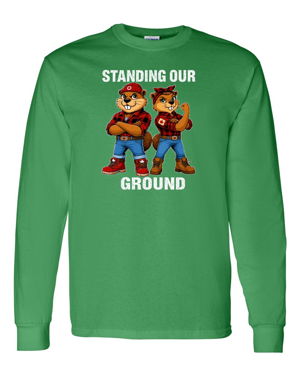 Standing Our Ground Full Front Long Sleeve in Irish Green