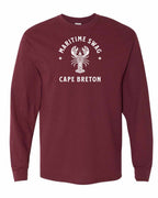 Maritime Swag CB Mandala white Lobster Long Sleeve Tee - Unisex