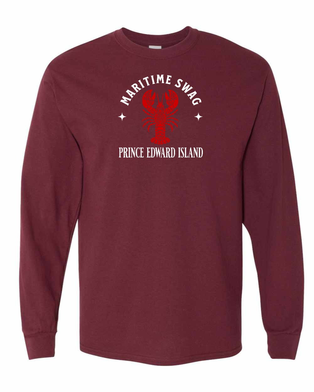 Maritime Swag PEI Mandala Red Lobster Long Sleeve Tee - Unisex