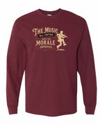 Muisic Will Continue Fiddle Long Sleeve in Maroon