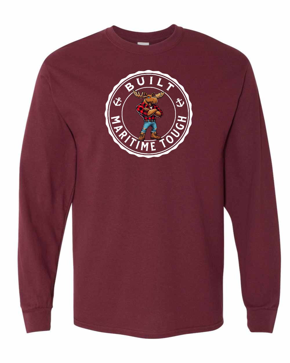 Built Maritime Tough Moose Long Sleeve Tee - Unisex