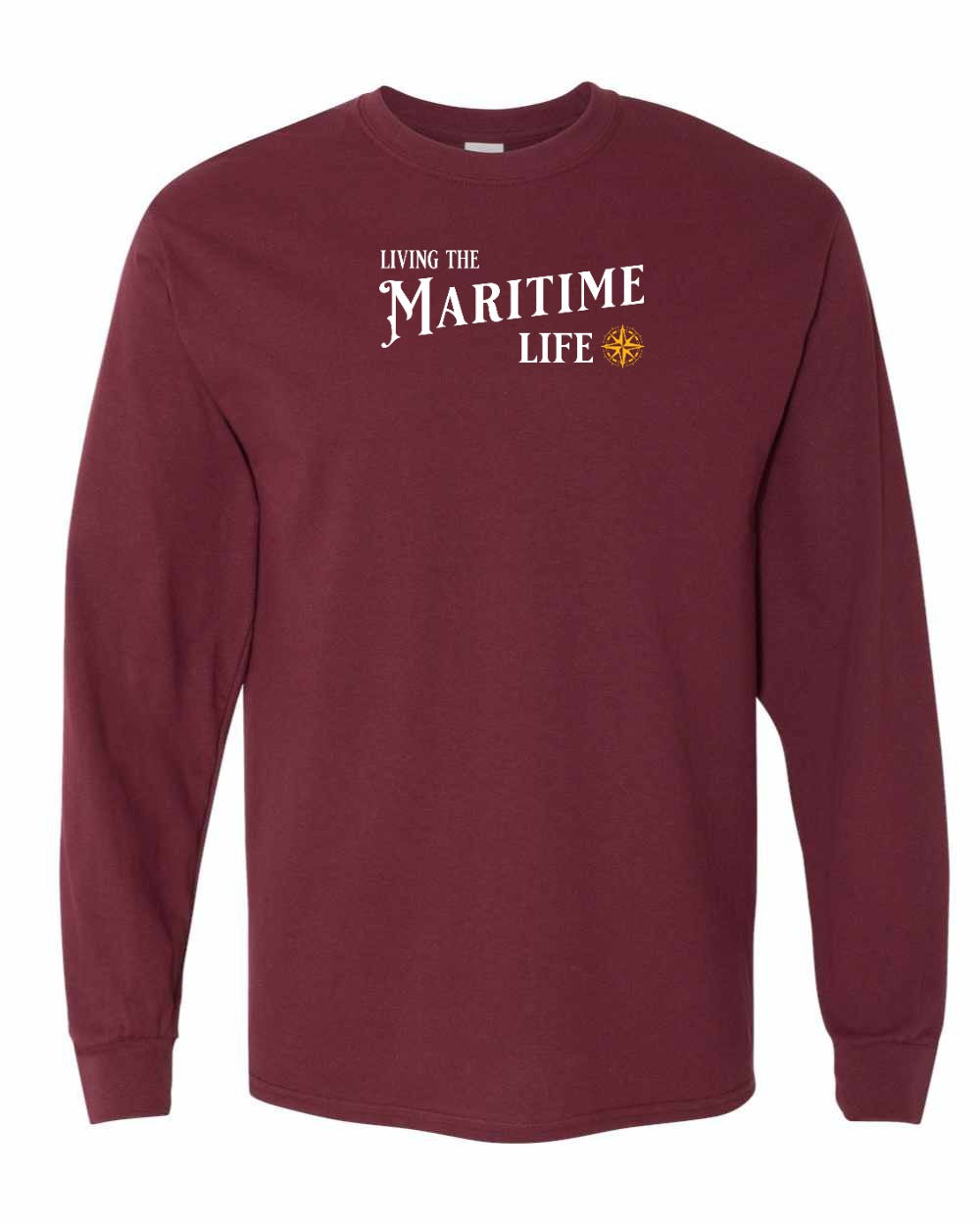 Living the Maritime life yellow compass Long Sleeve Tee - Unisex