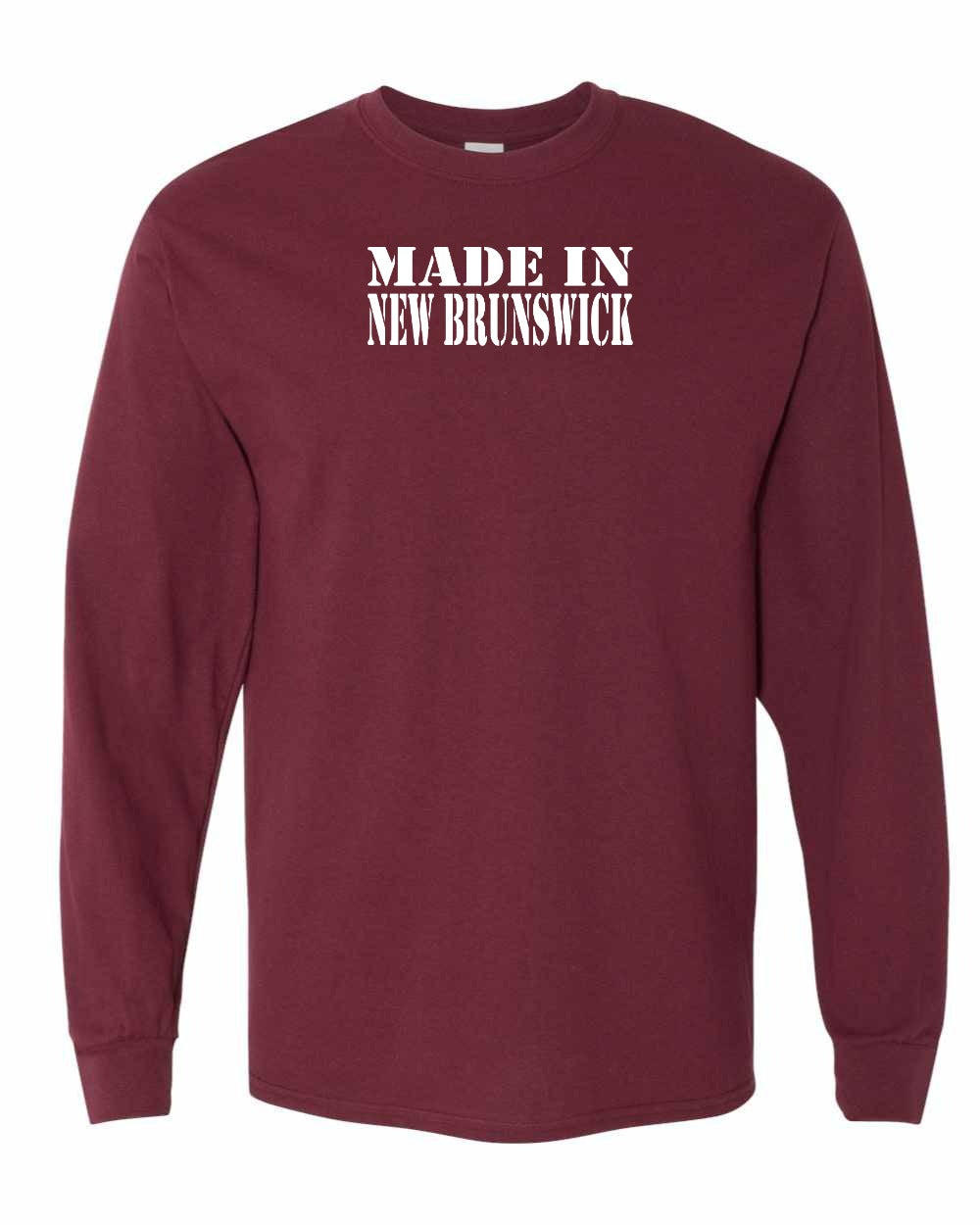 Made In NB White Lettering Long Sleeve Tee - Unisex