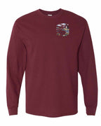Maritime Serenity Left Chest Long Sleeve Tee - Unisex