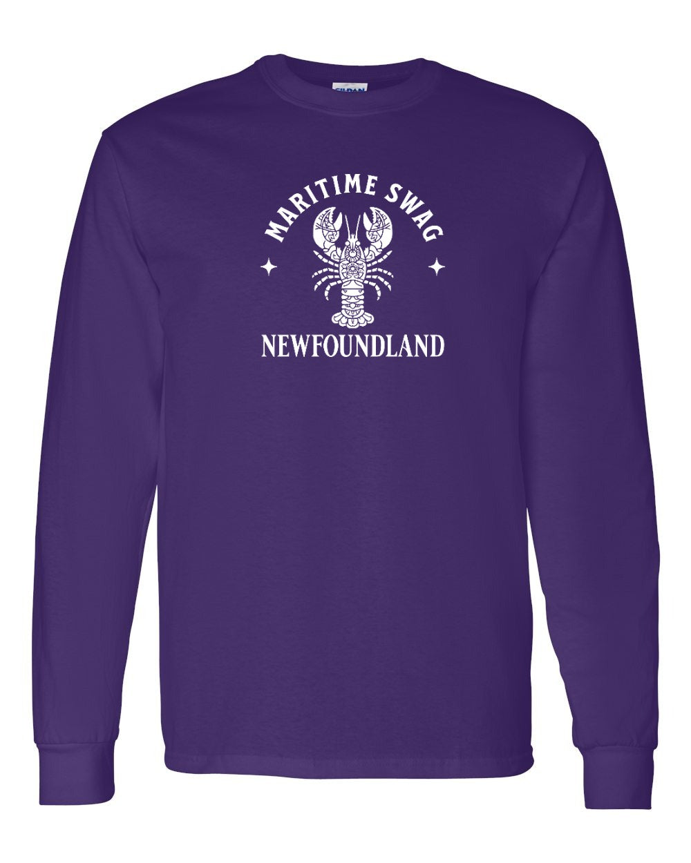 Maritime swag NFLD Mandala White Lobster Long Sleeve Tee - Unisex