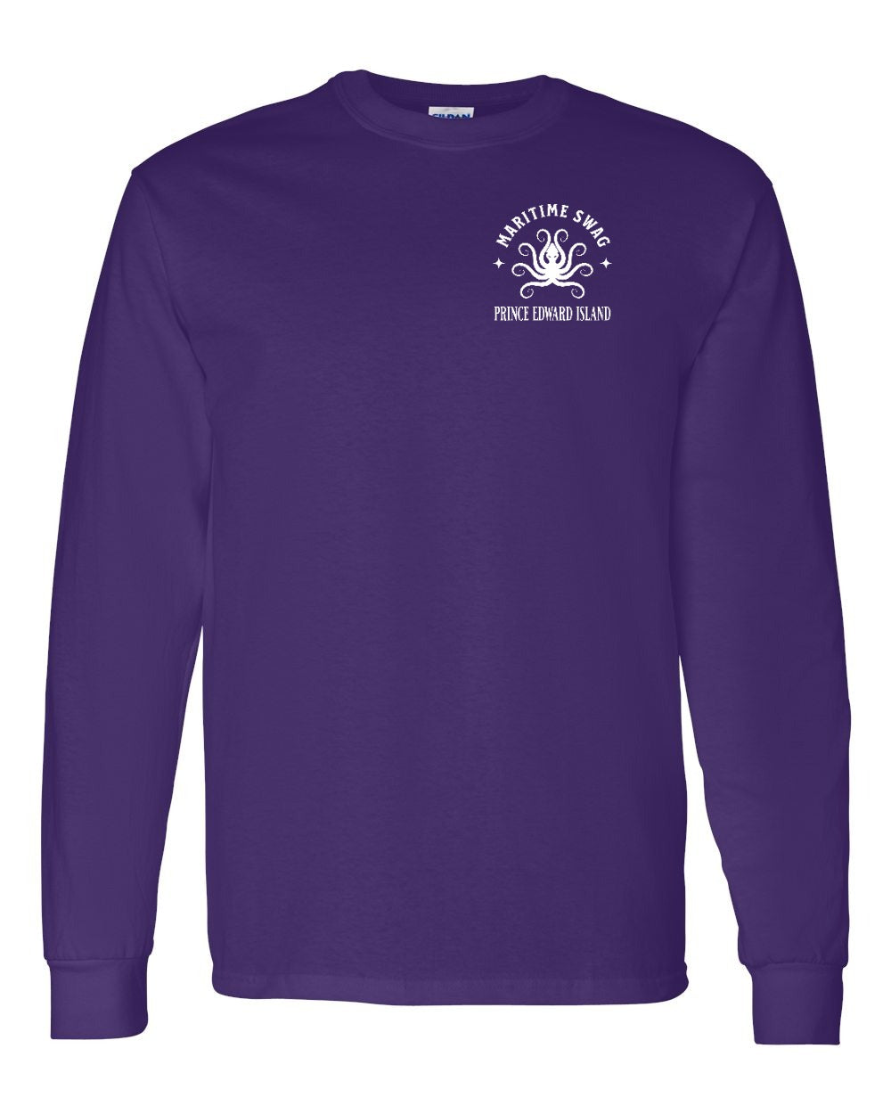 Maritime Swag PEI Octopus Left Chest Long Sleeve Tee - Unisex